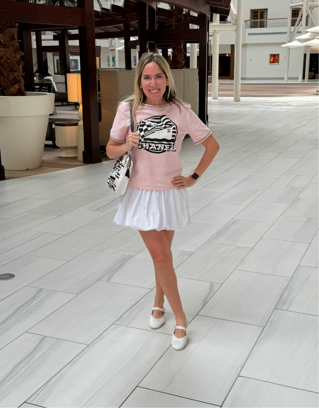 Bubble hem skirt