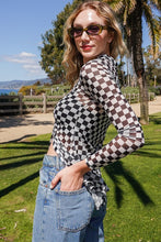 Load image into Gallery viewer, Mesh Checkered Top