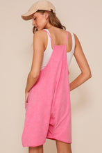 Load image into Gallery viewer, Pink casual  jersey romper