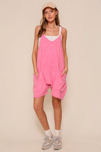 Load image into Gallery viewer, Pink casual  jersey romper