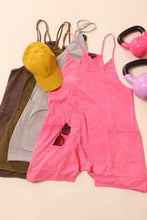 Load image into Gallery viewer, Pink casual  jersey romper