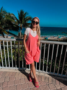 Pink casual  jersey romper