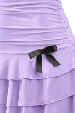 Load image into Gallery viewer, ruched ruffled mini dress