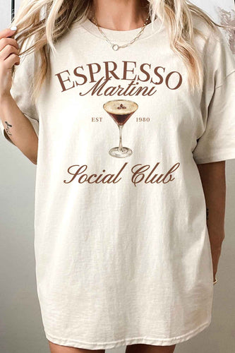 Espresso Martini social club tee
