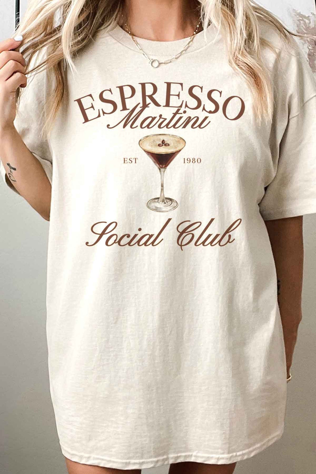 Espresso Martini social club tee
