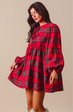 Load image into Gallery viewer, Plaid Flannel dress