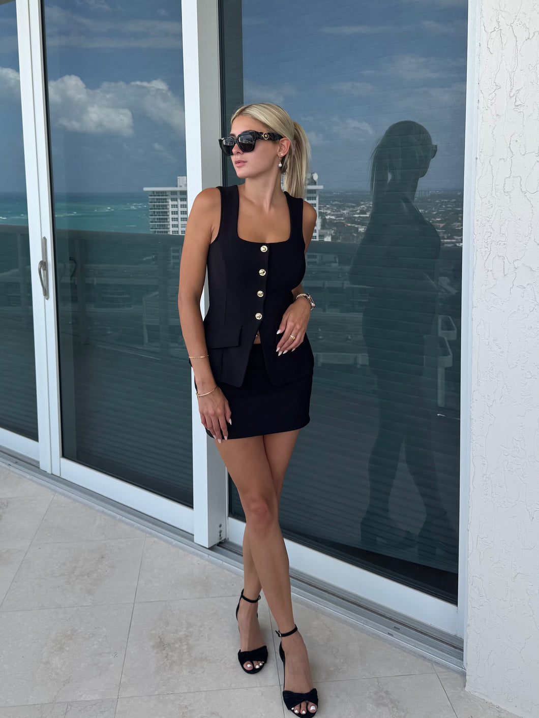 Two piece  skort set