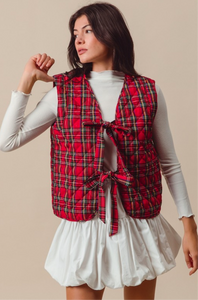 Plaid Vest