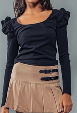Load image into Gallery viewer, Preppy Caramel pleated skort