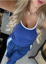 Load image into Gallery viewer, Track style blue pants