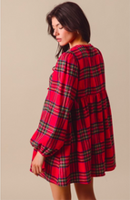 Load image into Gallery viewer, Plaid Flannel dress
