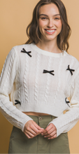 Load image into Gallery viewer, Bow knit sweater