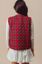 Load image into Gallery viewer, Plaid Vest