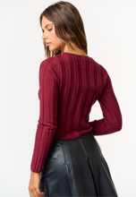 Load image into Gallery viewer, Burgundy button up