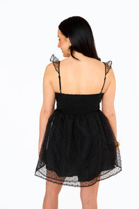 VIXEN BUSTIER MINI DRESS - BLACK