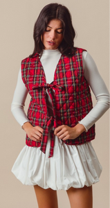 Plaid Vest