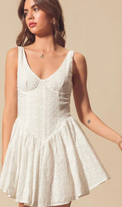 Eyelet Bodice Dress