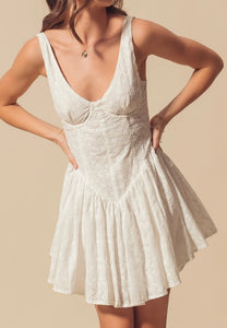 Eyelet Bodice Dress
