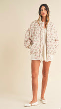 Load image into Gallery viewer, Pastel floral oversized bomber
