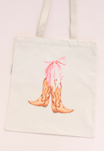 coquette cowgirl tote