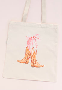 coquette cowgirl tote