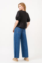 Load image into Gallery viewer, 3 Bow peplum tie blouse