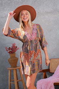 Fall Print Dress